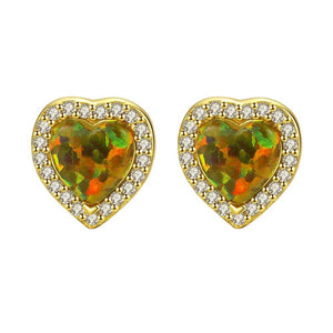 stud earrings gold opal nz