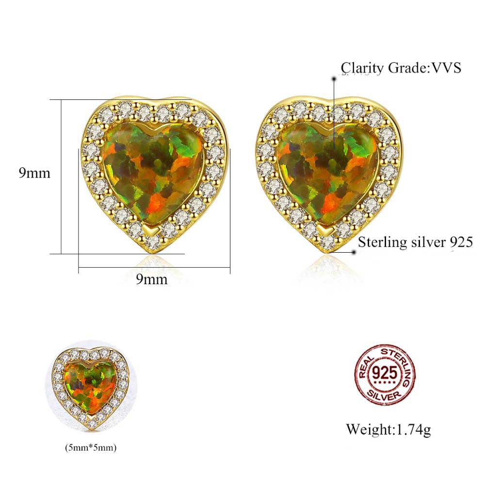 stud earrings gold opal nz