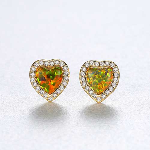 stud earrings gold opal nz