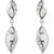 silver drop earrings opal jewellery women