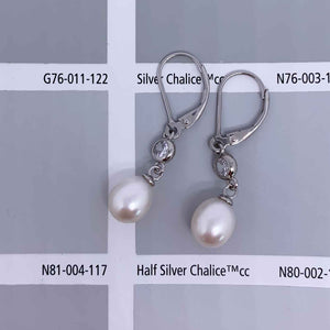 925 sterling silver crystal pearl earrings resene