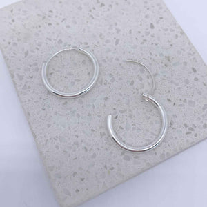 Silver hoop earrings jewellery