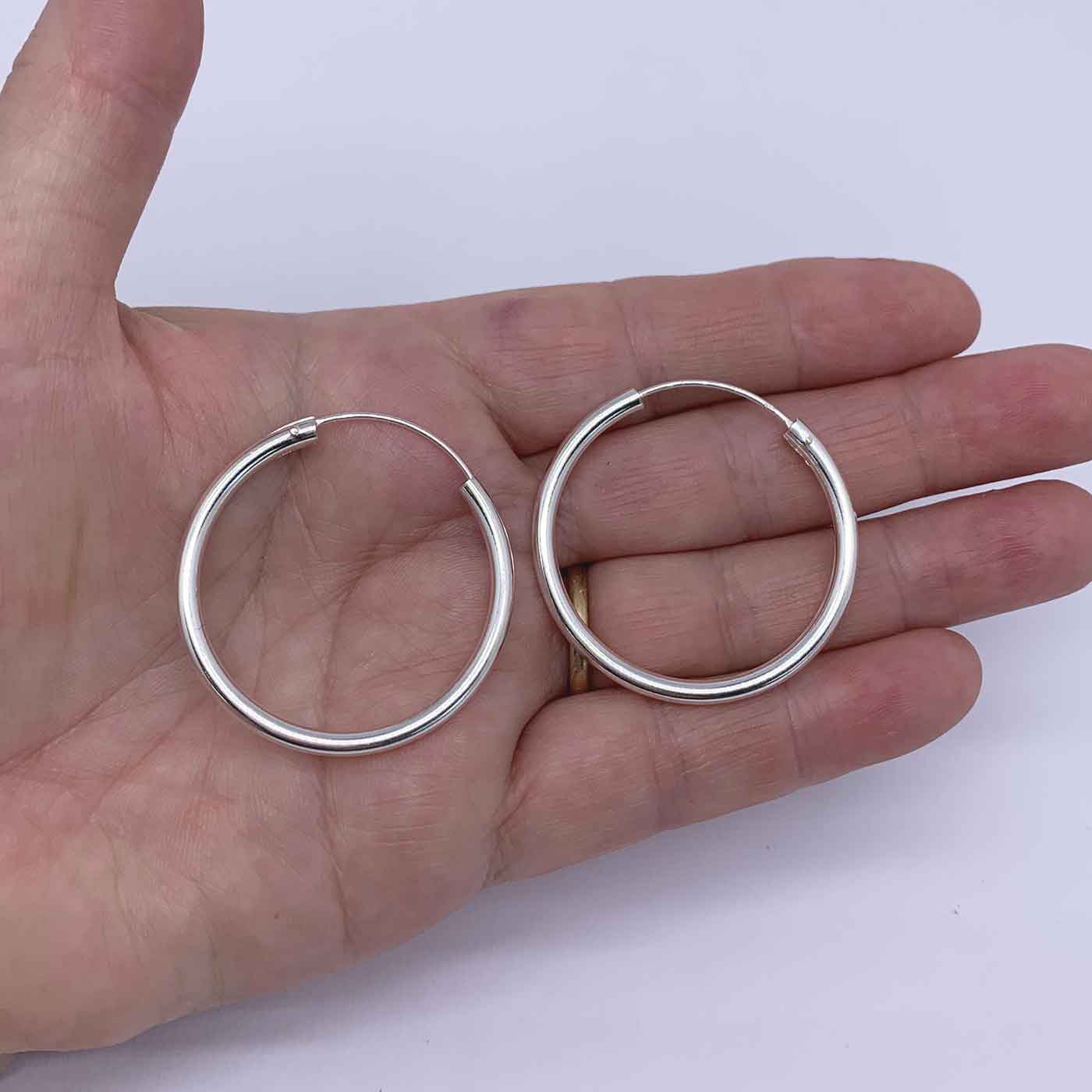 Silver Hoop 3mm thick
