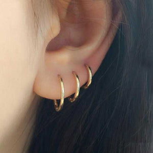 gold sleeper earrings jewellery nz