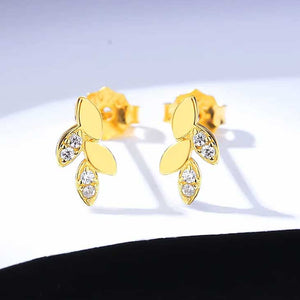 gold stud earrings jewellery