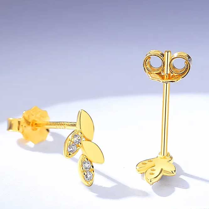 gold stud earrings online nz