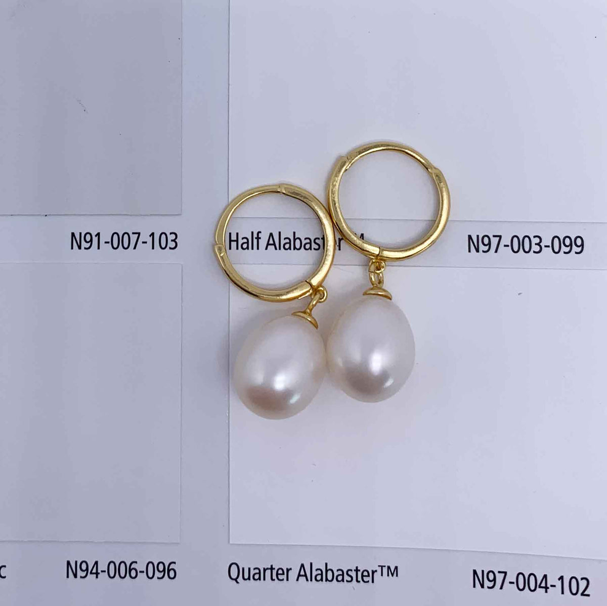 gold drop white pearl earrings jewellery resene