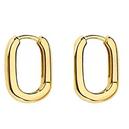 gold huggie earrings
