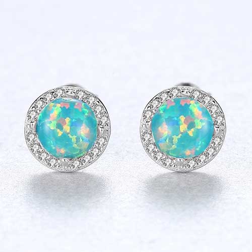 green opal silver earrings jewellery nz