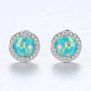 green opal silver earrings jewellery nz