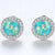 green opal silver earrings jewellery 