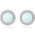 white opal stud earrings silver jewellery nz