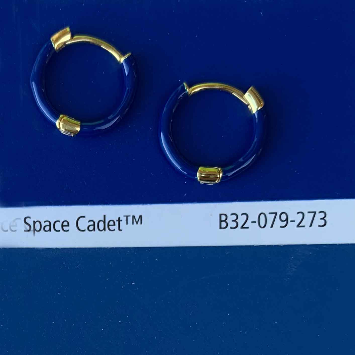blue gold hoop earring jewellery for women