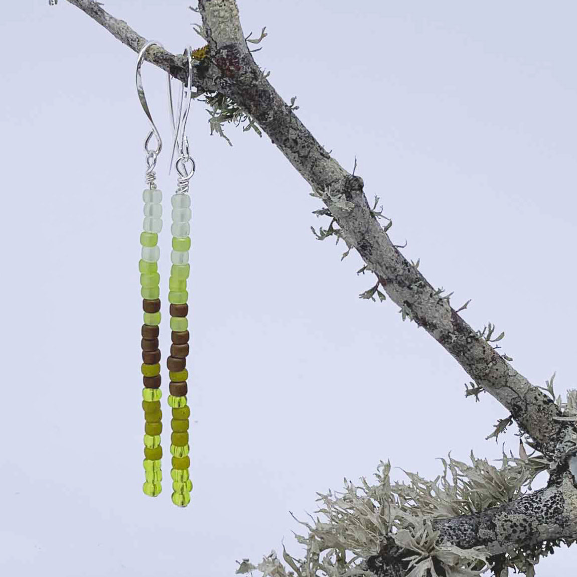 silver bead tassel earrings jewelery