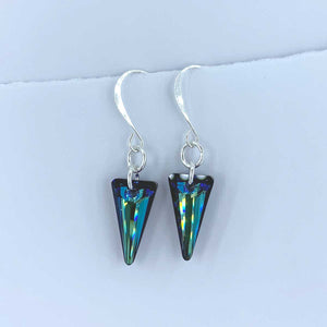 frenelle Jewellery earrings crystal silver blue