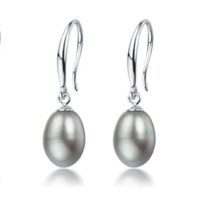 frenelle jewellery earrings pearl grey silver