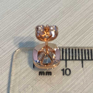 rose gold crystal stud earrings for men and women