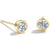 gold crystal stud earrings jewellery gift nz