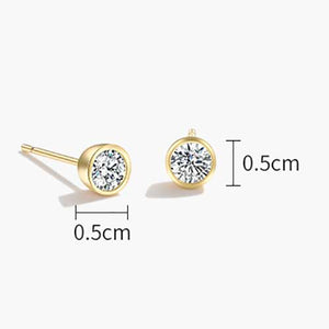 gold crystal stud earrings jewellery gift nz