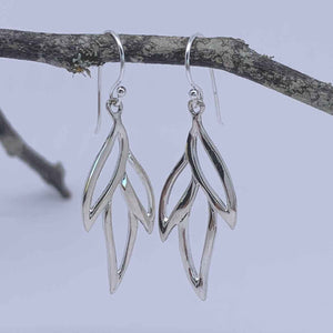 silver leaf earring jewellery