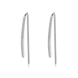 frenelle jewellery earrings silver crystal bar