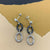 black silver drop earrings jewellery
