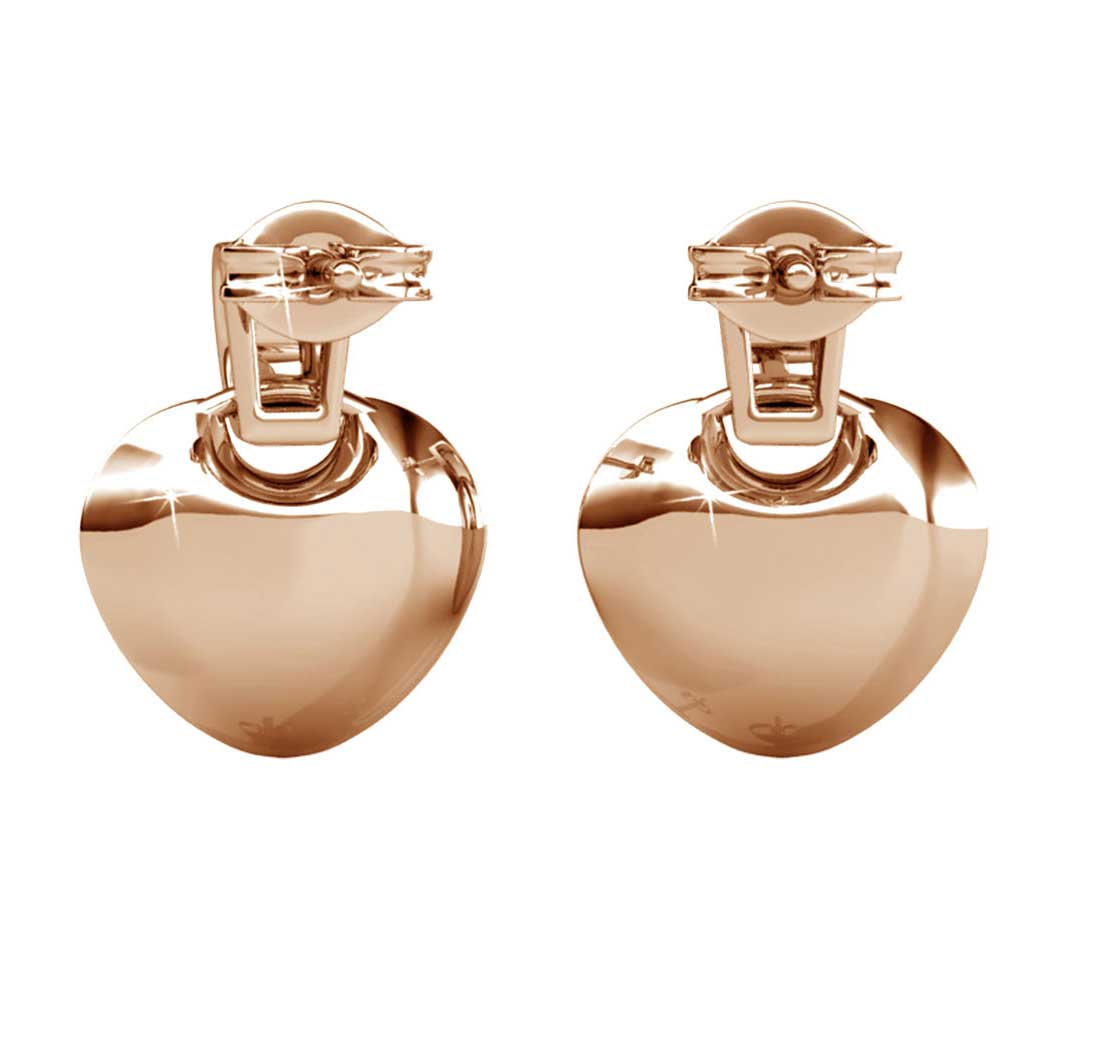 jewellery set rose gold swarovski heart