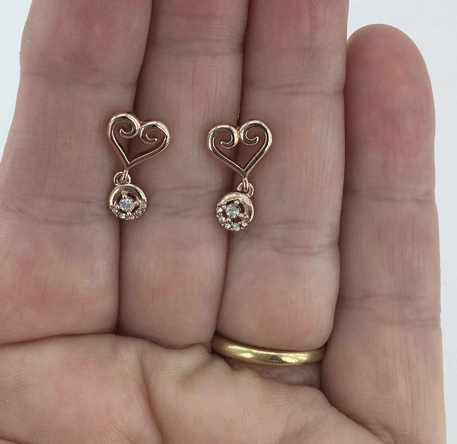 rose gold crystal earrings jewellery for women