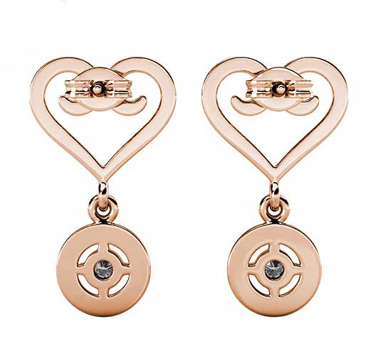 rose gold crystal earrings jewellery for women
