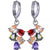 huggie crystal coloured earring