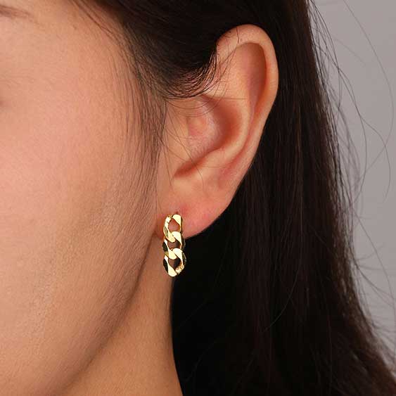 gold chain dangle earrings nz