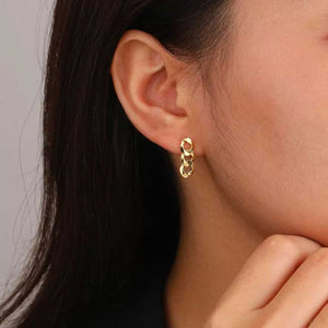 gold chain dangle earrings nz