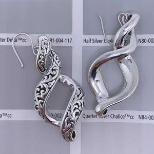 silver koru earrings frenelle
