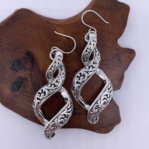 silver koru earrings online jewellery