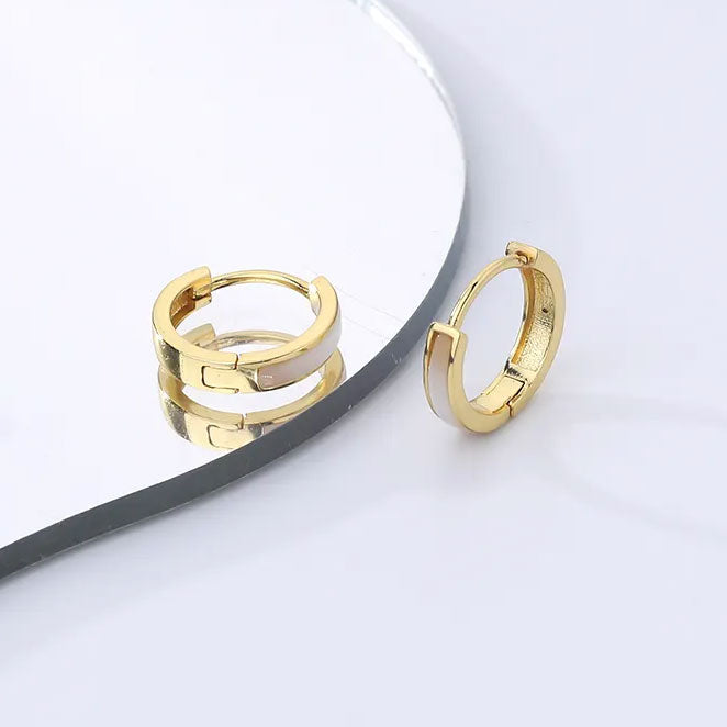 gold huggie hoop earrings jewellery nz
