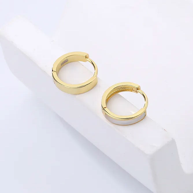 gold huggie hoop earrings jewellery nz