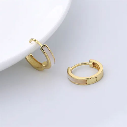 gold huggie hoop earrings jewellery nz