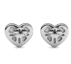 frenelle jewellery earrings silver crystal heart studs