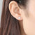 moby whale cute stud silver earrings