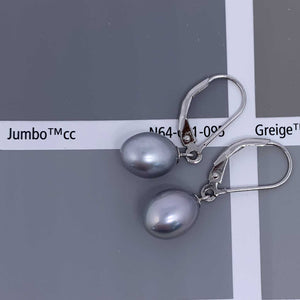grey pearl drop earring resene