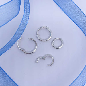 silver hoop earrings for women jewellery