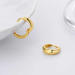 gold huggie hoop earrings jewellery women