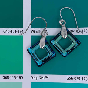 green crystal earrings jewellery resene