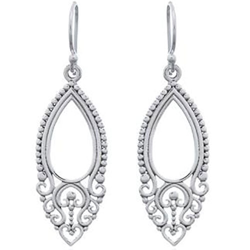 silver drop earrings koru nz jewellery