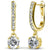 gold huggie earrings crystal
