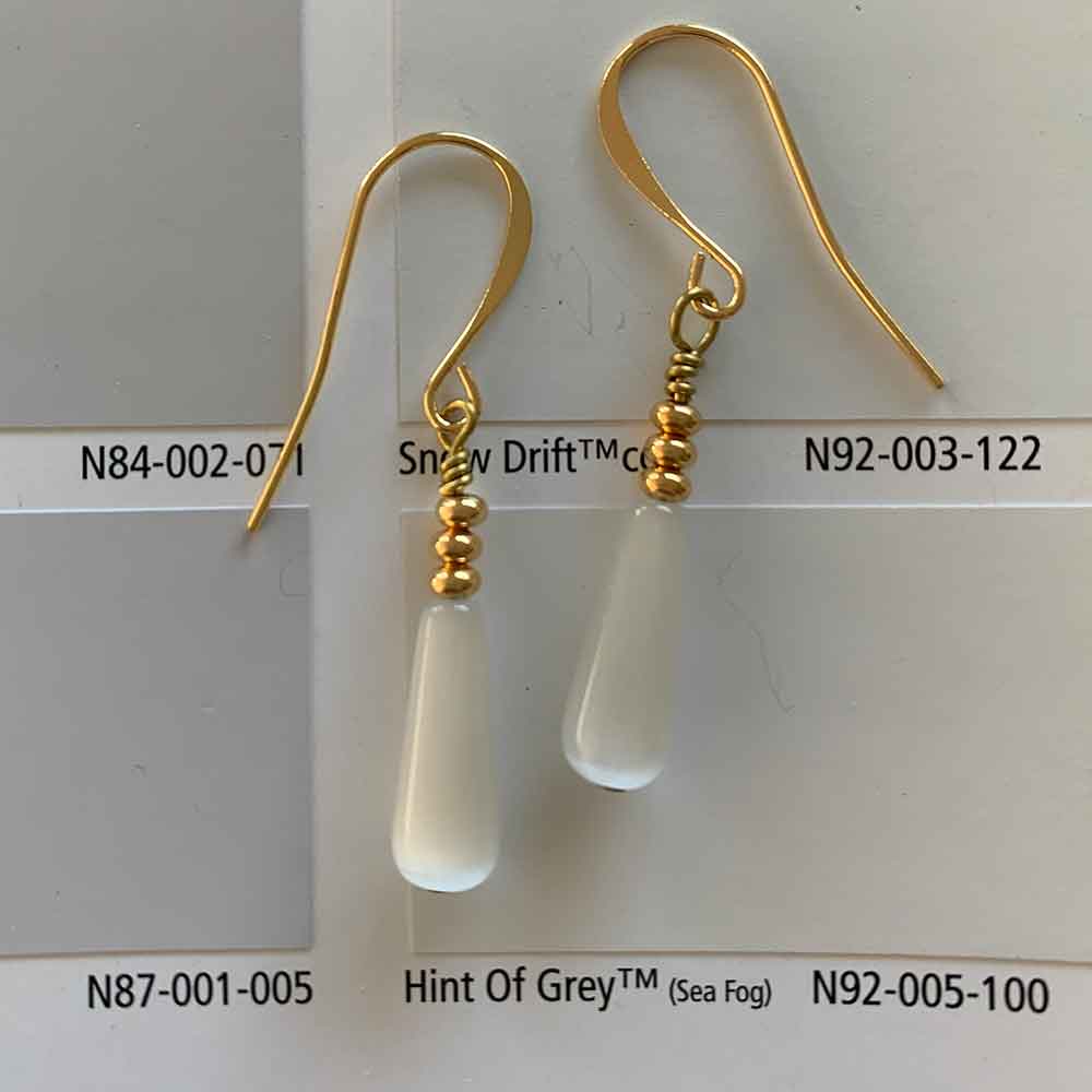 gold drop earrings white jewellery