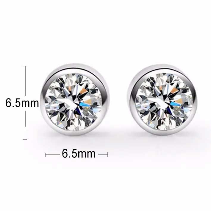 crystal silver stud earrings bridal jewellery nz