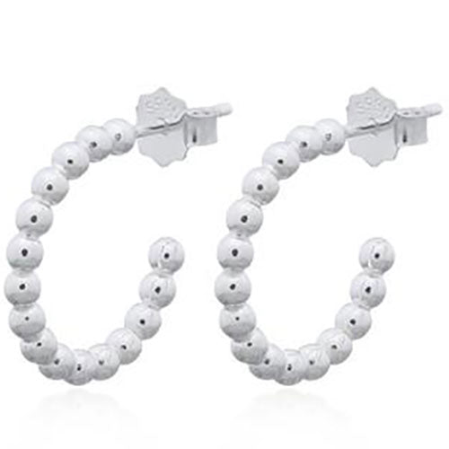 frenelle jewellery earrings silver hoops