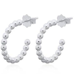 frenelle jewellery earrings silver hoops