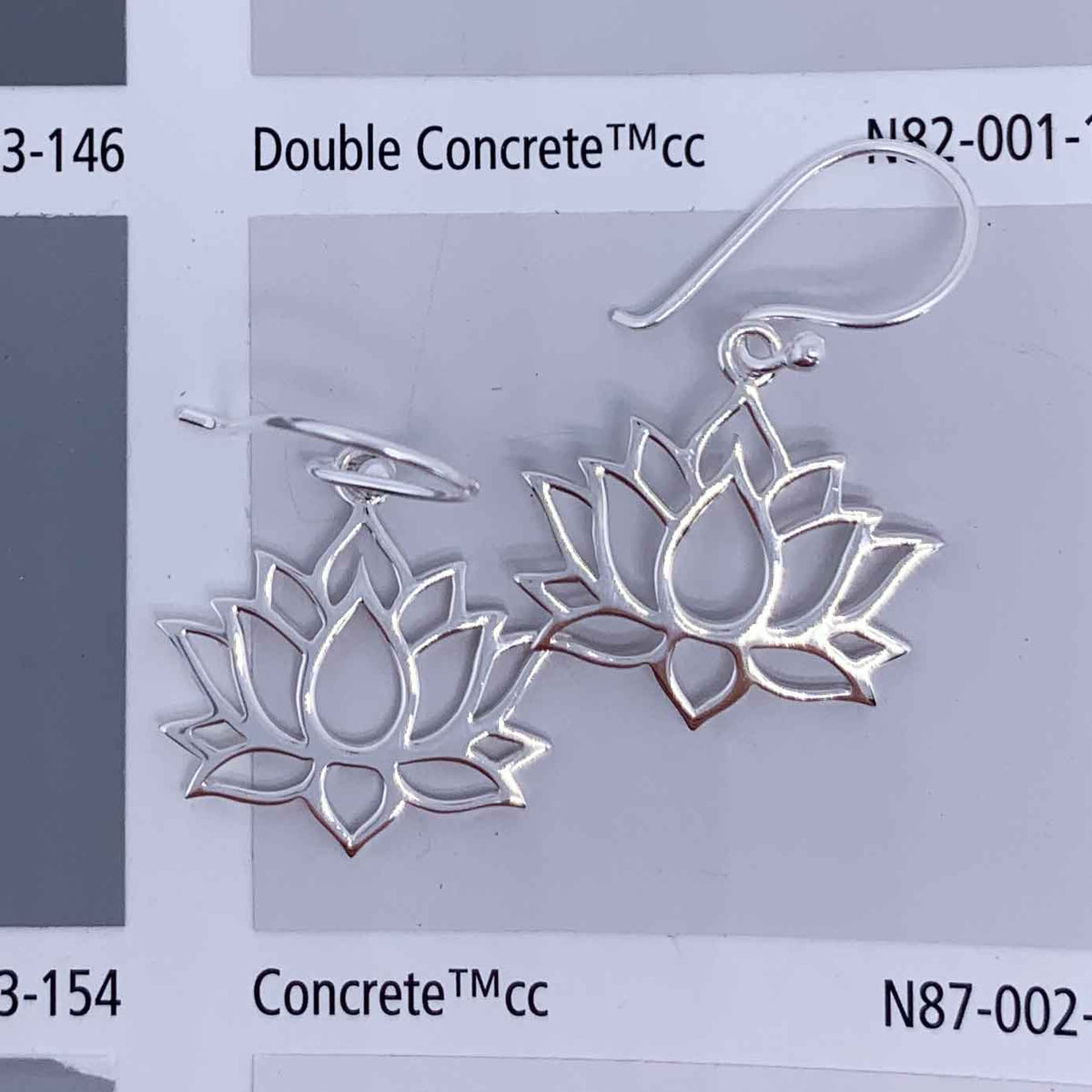 lotus flower silver earring jewellery